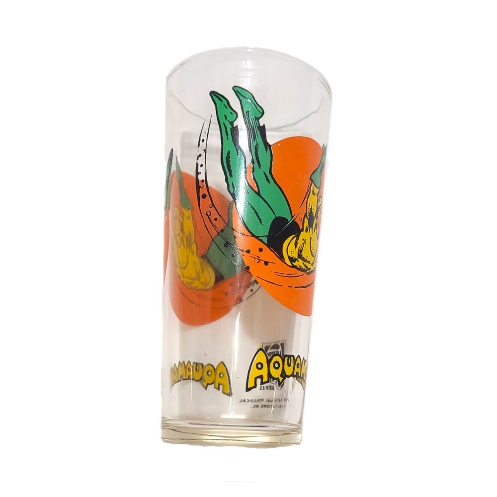 1976 Pepsi Super Series AQUAMAN  Glass Series Cola Soda DC Comic Superhero - Picture 5 of 6